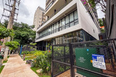 Studio à venda com 33m², 1 quarto e 1 vagafachada do predio