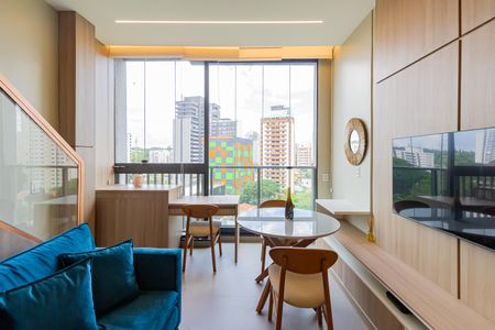 Sala/Cozinha de kitnet/studio para alugar com 1 quarto, 30m² em Jardim das Acacias, São Paulo