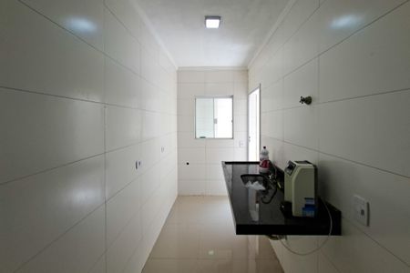 Cozinha  de casa de condomínio para alugar com 2 quartos, 71m² em Vila Tupi, Praia Grande