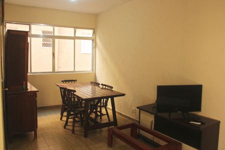 Sala de apartamento para alugar com 1 quarto, 55m² em Boqueirão, Santos