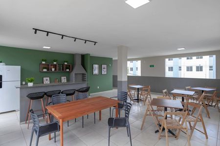 Apartamento para alugar com 46m², 2 quartos e 1 vagaÁrea comum - Salão de festas