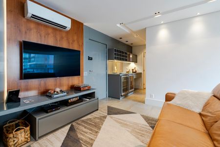 Sala de apartamento à venda com 2 quartos, 83m² em Brooklin, São Paulo