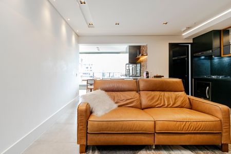 Sala de apartamento à venda com 2 quartos, 83m² em Brooklin, São Paulo