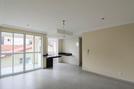 Sala de apartamento à venda com 3 quartos, 77m² em Santa Branca, Belo Horizonte