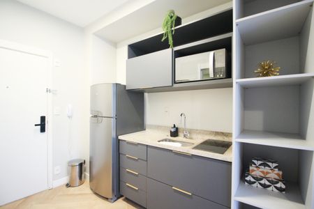 Studio à venda com 27m², 1 quarto e sem vagaCozinha