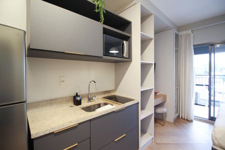 Studio à venda com 27m², 1 quarto e sem vagaCozinha