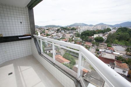 Varanda da Sala de apartamento à venda com 2 quartos, 72m² em Taquara, Rio de Janeiro