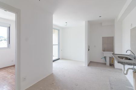 Sala e Cozinha de apartamento à venda com 2 quartos, 38m² em Vila Hebe, São Paulo