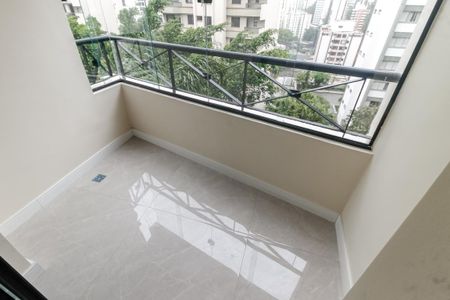 Varanda da Sala de apartamento para alugar com 2 quartos, 57m² em Vila Andrade, São Paulo