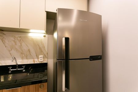 Apartamento para alugar com 32m², 1 quarto e 1 vagaCozinha - Geladeira