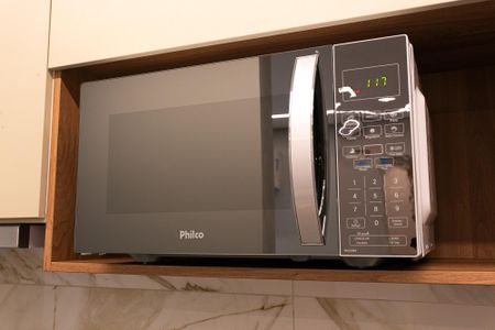 Apartamento para alugar com 32m², 1 quarto e 1 vagaCozinha - Microondas