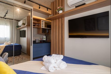 Studio para alugar com 21m², 1 quarto e sem vagaQuarto