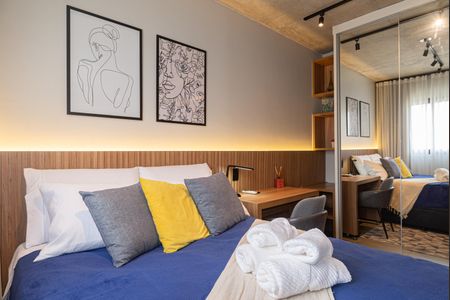 Studio para alugar com 21m², 1 quarto e sem vagaQuarto