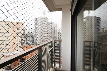 Varanda da Suíte de apartamento à venda com 3 quartos, 117m² em Indianópolis, São Paulo
