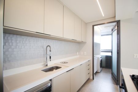 Cozinha de apartamento à venda com 3 quartos, 117m² em Indianópolis, São Paulo