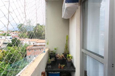 Varanda da Sala  de apartamento à venda com 2 quartos, 48m² em Vila Carmosina, São Paulo
