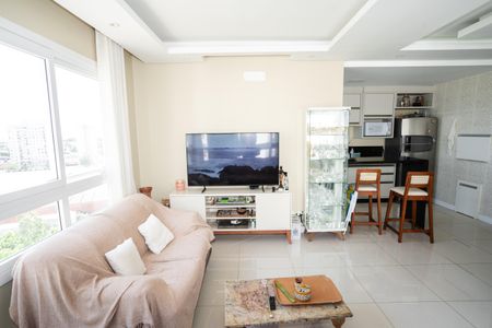 Sala de apartamento à venda com 3 quartos, 92m² em São Sebastião, Porto Alegre