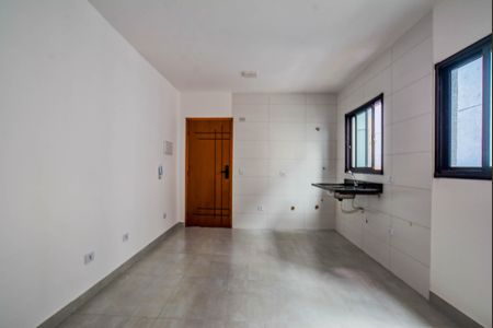 Sala/Cozinha de apartamento para alugar com 2 quartos, 52m² em Vila Tibiriçá, Santo André