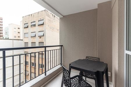 Varanda do Studio de kitnet/studio à venda com 1 quarto, 33m² em Consolação, São Paulo