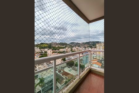Varanda da Sala de apartamento para alugar com 1 quarto, 64m² em Rio Comprido, Rio de Janeiro