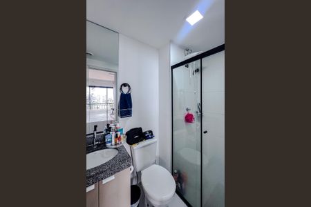 Banheiro de kitnet/studio à venda com 1 quarto, 27m² em Belenzinho, São Paulo