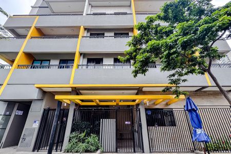 Studio à venda com 27m², 1 quarto e sem vagaFachada - Plaquinha