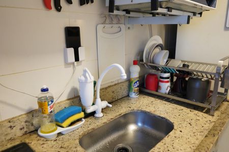 Studio à venda com 26m², 1 quarto e sem vagaCozinha