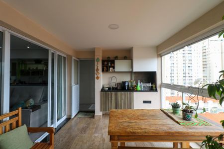 Varanda Gourmet de apartamento à venda com 3 quartos, 124m² em Jardim Sao Caetano, São Caetano do Sul
