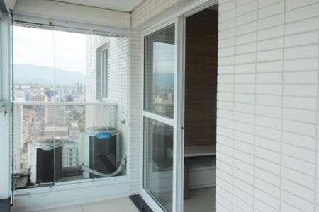 Varanda da Sala de apartamento para alugar com 1 quarto, 58m² em Embaré, Santos