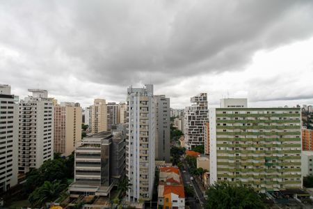 Vista da Varanda de kitnet/studio à venda com 1 quarto, 34m² em Pinheiros, São Paulo
