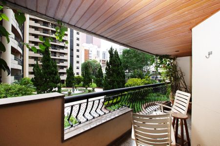 varanda Sala de estar de apartamento à venda com 4 quartos, 156m² em Jardim Paulista, São Paulo