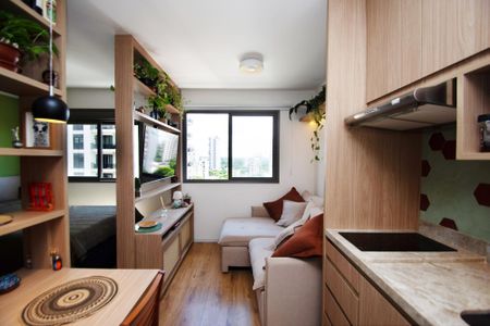 entrada de kitnet/studio para alugar com 1 quarto, 25m² em Pinheiros, São Paulo