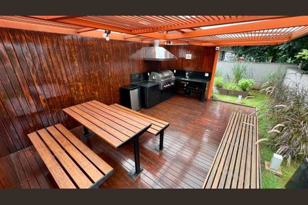 Studio para alugar com 39m², 1 quarto e 1 vagaChurrasqueira