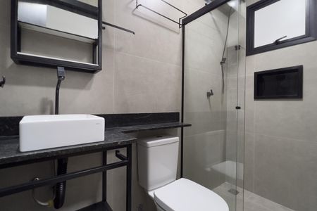 Studio para alugar com 25m², 1 quarto e sem vaga Studio para alugar com 25m², 1 quarto e sem vagaBanheiro