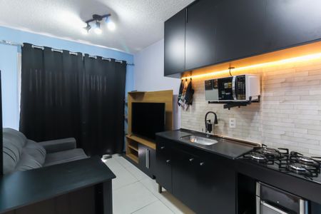 Sala/Cozinha de apartamento à venda com 1 quarto, 33m² em Belenzinho, São Paulo