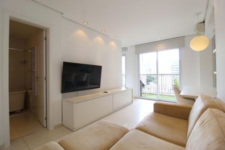 Sala de apartamento para alugar com 1 quarto, 48m² em Moema, São Paulo