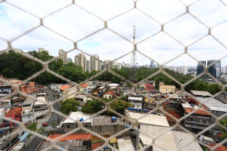 sala  vista de apartamento para alugar com 2 quartos, 41m² em Vila Andrade, São Paulo
