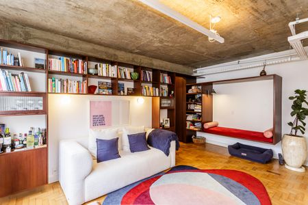 Sala de apartamento para alugar com 2 quartos, 75m² em Indianópolis, São Paulo
