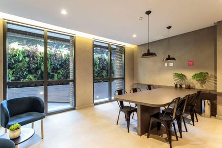Studio para alugar com 25m², 1 quarto e 1 vaga Studio para alugar com 25m², 1 quarto e 1 vagaÁrea comum - Salão de festas