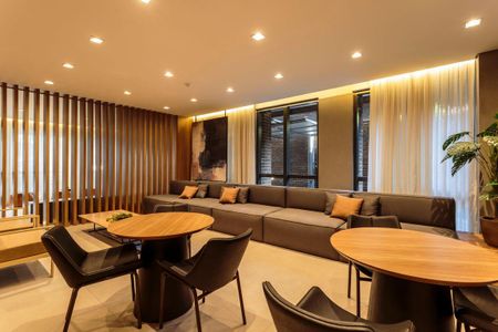 Studio para alugar com 25m², 1 quarto e 1 vaga Studio para alugar com 25m², 1 quarto e 1 vagaHall