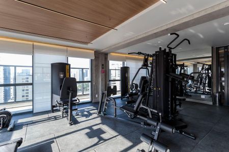 Studio para alugar com 25m², 1 quarto e 1 vaga Studio para alugar com 25m², 1 quarto e 1 vagaÁrea comum - Academia
