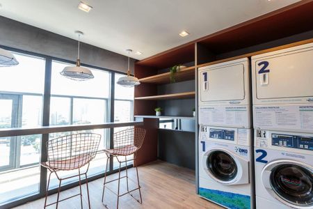 Studio para alugar com 25m², 1 quarto e 1 vaga Studio para alugar com 25m², 1 quarto e 1 vagaLavanderia