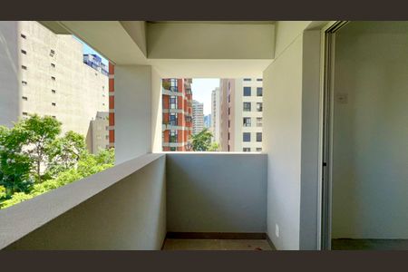 Studio para alugar com 28m², 1 quarto e sem vagaVaranda
