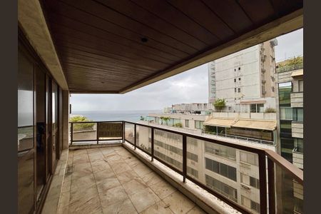 Varanda da sala de apartamento à venda com 5 quartos, 500m² em Leblon, Rio de Janeiro