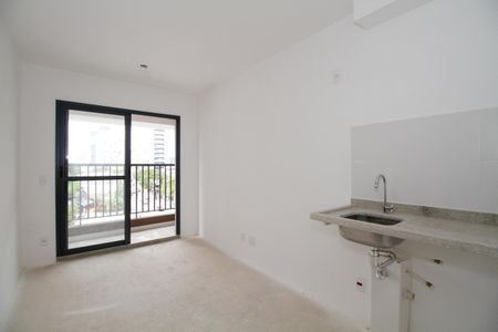 Sala e Cozinha de apartamento à venda com 1 quarto, 27m² em Pinheiros, São Paulo