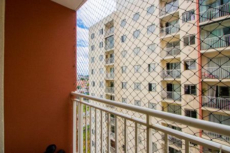 Varanda da sala de apartamento à venda com 3 quartos, 68m² em Vila Homero Thon, Santo André
