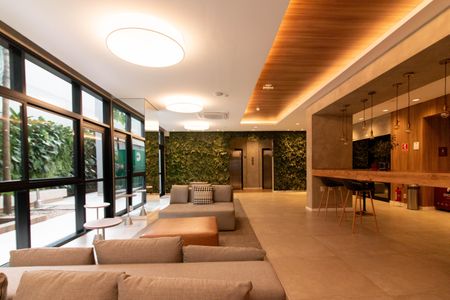 Studio para alugar com 26m², 1 quarto e sem vagaHall social