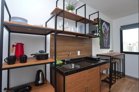 Apartamento para alugar com 33m², 1 quarto e sem vagaCozinha Americana