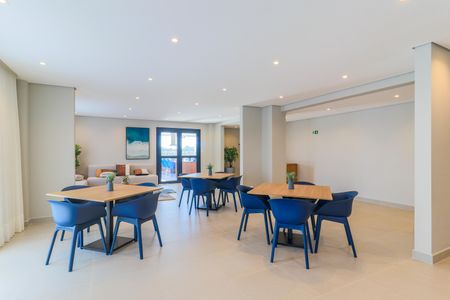 Studio para alugar com 26m², 1 quarto e sem vaga Studio para alugar com 26m², 1 quarto e sem vagaÁrea comum - Salão de festas