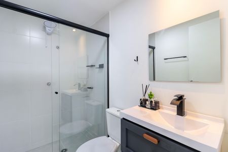 Studio para alugar com 26m², 1 quarto e sem vaga Studio para alugar com 26m², 1 quarto e sem vagaBanheiro